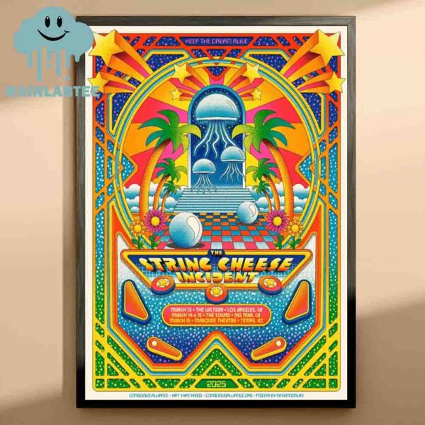 String Cheese Incident Conscious Alliance  Home Decor Poster Canvas