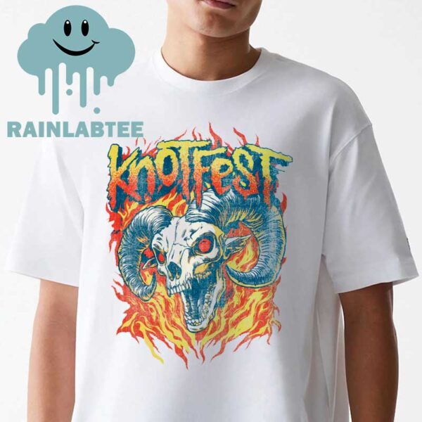 Knotfest Fiery Goat Skull Vintage Unisex T-Shirt