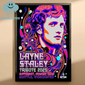 Layne Staley Tribute 2025 Saturday August 23rd 2025 Home Decor Poster Canvas