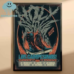 Los Campesinos May 2025 Tour Home Decor Poster Canvas