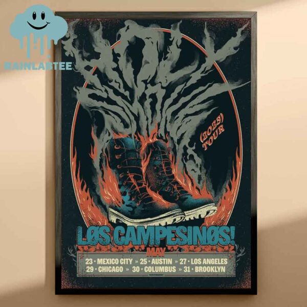 Los Campesinos May 2025 Tour Home Decor Poster Canvas