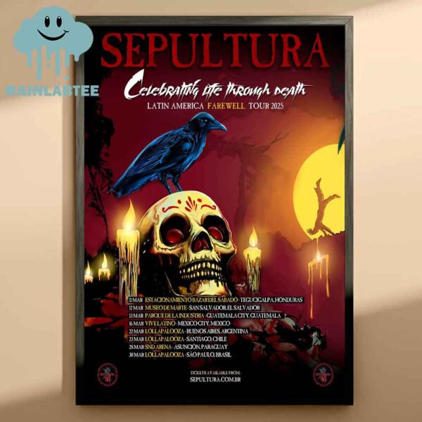 Sepultura Celebrating Life Through Death Is Returning To Latin America In 2025 Home Decor Poster Canvas