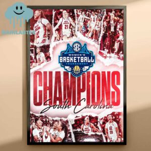 Women’s Basketball Tournament 2025 Champions South Califonia Home Decor Poster Canvas