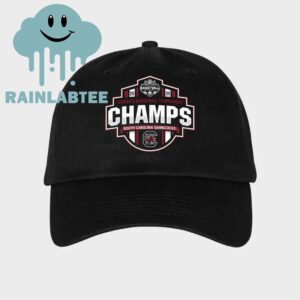 Black South Carolina Gamecocks 2025 SEC Women’s Basketball Conference Tournament Champions Locker Room  Classic Hat Cap Black